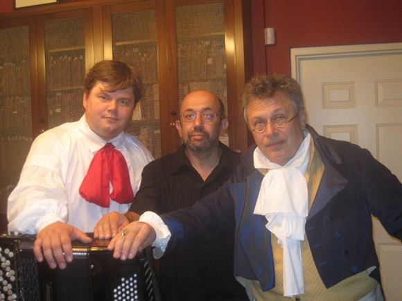Alexander Sevastian, Mikhail Bronner, Atis Bankas (leader of the Glenn Gould string quartet)