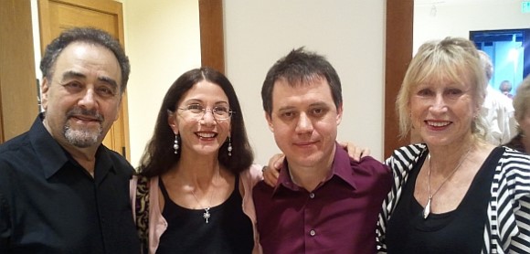 Photo caption: (l to r) Misha Litvin, Joan Grauman, Stas Venglevski, Brigitte Valenti