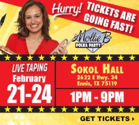 ‘Mollie B. Polka Party’ poster