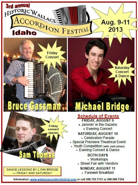 Wallace Accordion Festival 2013 Poster