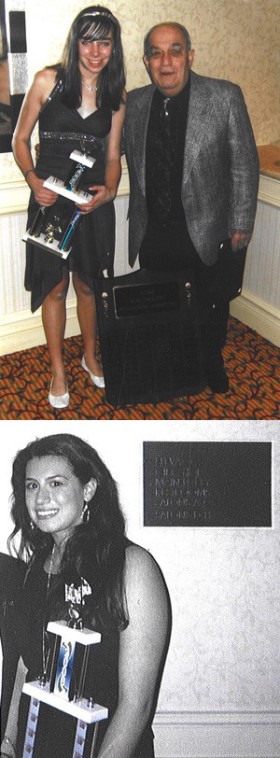 Danielle Renzi and her teacher, Bob Paoli, Lenore DelPonte