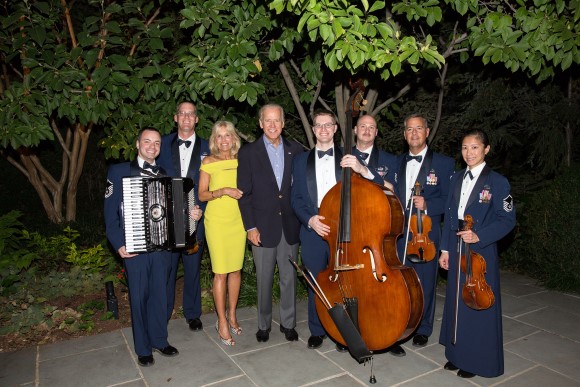 Air Force Strolling Strings, Frank Busso Jr. VP Joe Biden