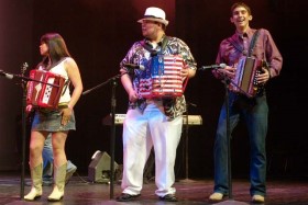Gloria Jean Cantu (one of this year's contestants), John Ramirez (Big Squeeze 2008 winner) and Heri (Big Squeeze 2009 winner).