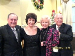 Dan Desiderio, Rosemarie Cavanaugh, plus AAA Accordion Champions Beverly Kurnow Roberts and Lou Coppola.