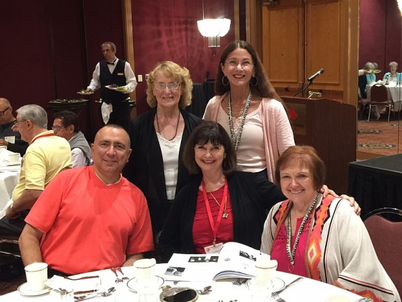 Manny Bobenreith, AAA President Mary Tokarski, SFAC President Lynn Ewing, AAA Historian Joan Grauman, Beverley Fess