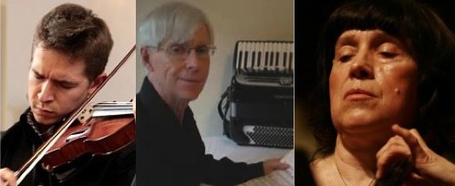 Emmanuel Borowsky (violin), Dr Robert McMahan, Cecylia Barczyk (cello)