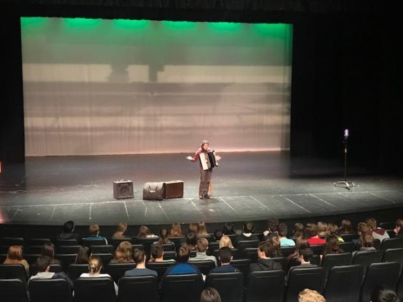 Cory with Students