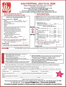 2020 AAA Registration
