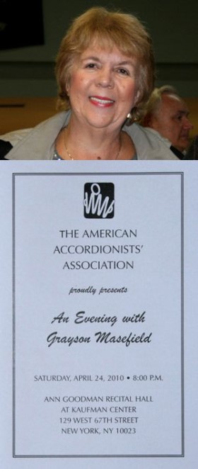Linda Soley Reed, Concert Program for Grayson Masefield