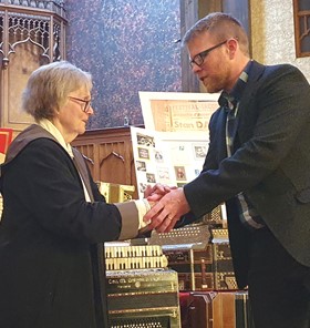 Mayor presentation to Helmi Harrington