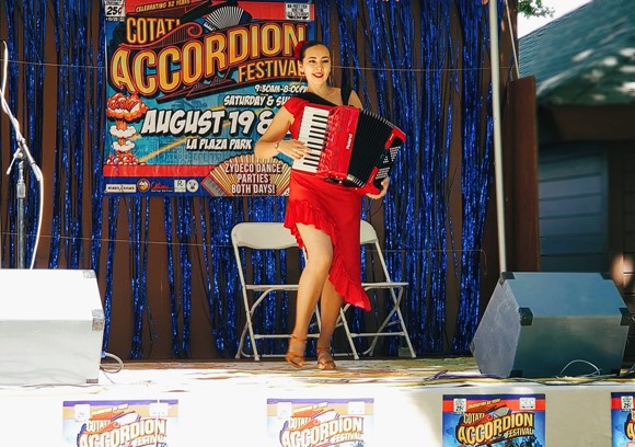 Elena Stenkina at Cotati Accordion Festival