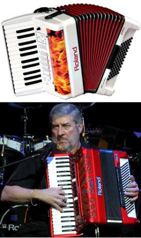 Roland FR-1 V-Accordion unveiling,  Eddie Monteiro