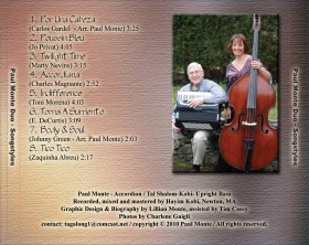 Paul Monte, accordionist and Tal Shalom-Kobi