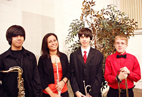 From left to right Xavier, Anna, Kendrick and Richard.