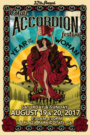 2017 Cotati Accordion Festival Poster