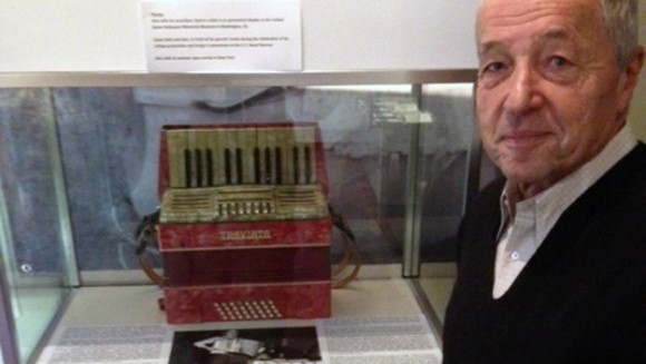 Alex Rosner with accordion