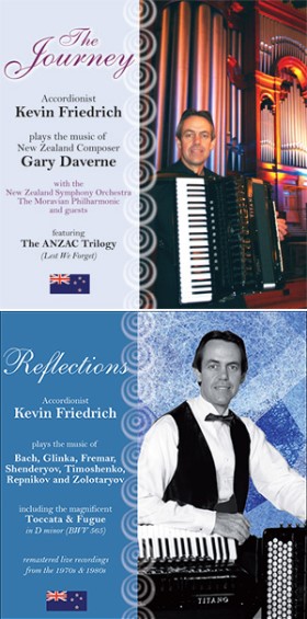 Kevin Friedrich two CD covers