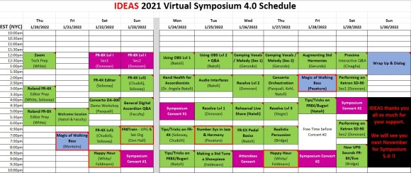 IDEAS Symposium Schedule