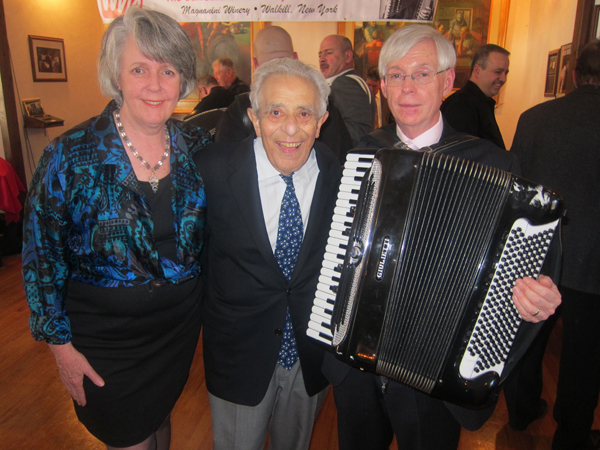 John Coppola (double bass)  and Lou Coppola (accordion)